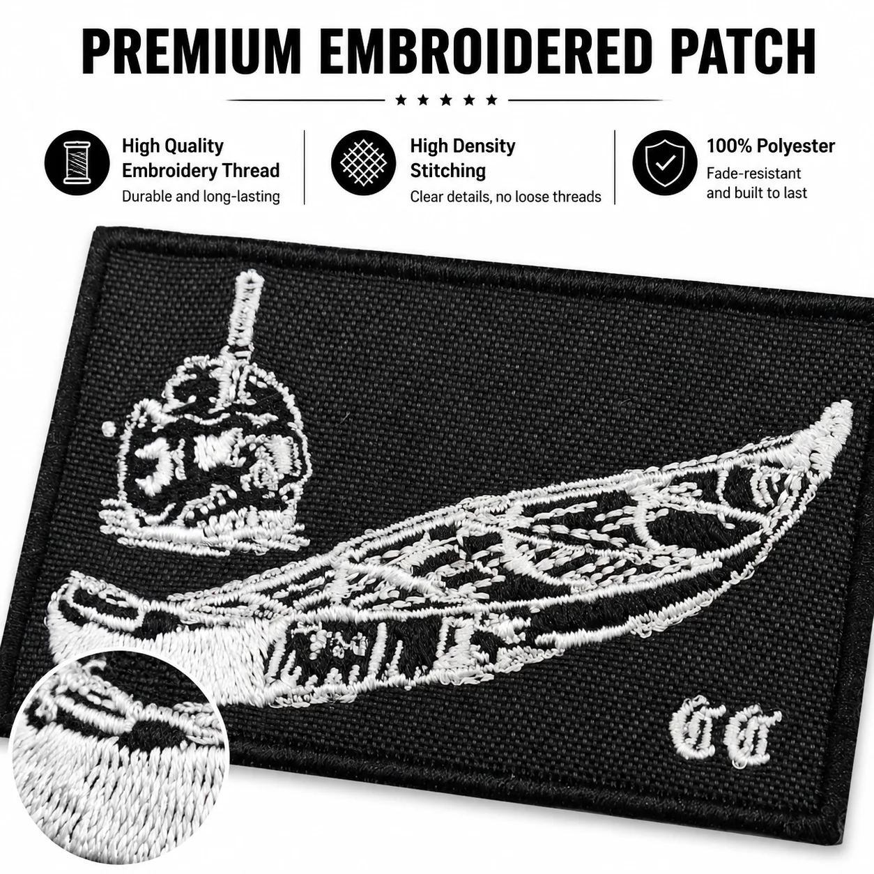 Forward Embroidered Patch Tactical Morale Badge Hook and Loop for Clothes Backpacks Hats & Everything