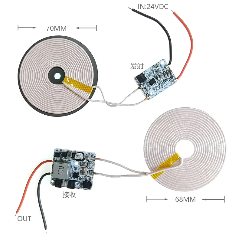 

16.8V/12.6V/8.4V/5V/4.2V Wireless Charging Battery Is Connected to the Load with Indicator Light to Resist Metal Protection