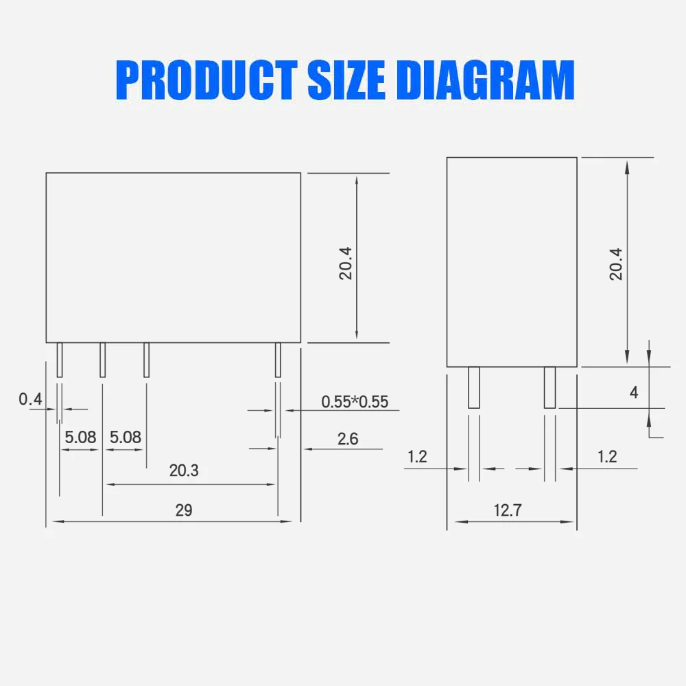 50PCS Beelee PCB Relay Voltage Power Relay For Electromechanical Equipment