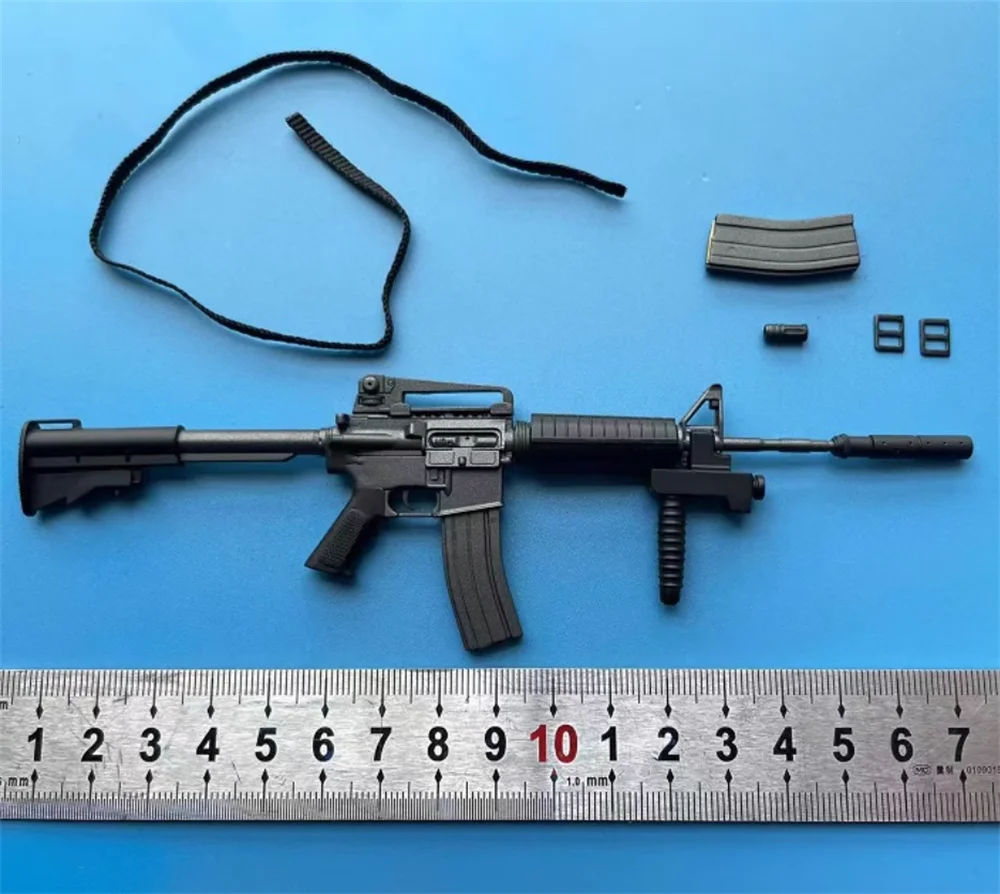 1/6 มินิไทม์ M043 ทหารสมัยใหม่ US. 101st Action Figure Mini Toys WeaponS Model M4 Clips Sling PVC วัสดุไม่ใช่ของจริงสำหรับแฟนๆ