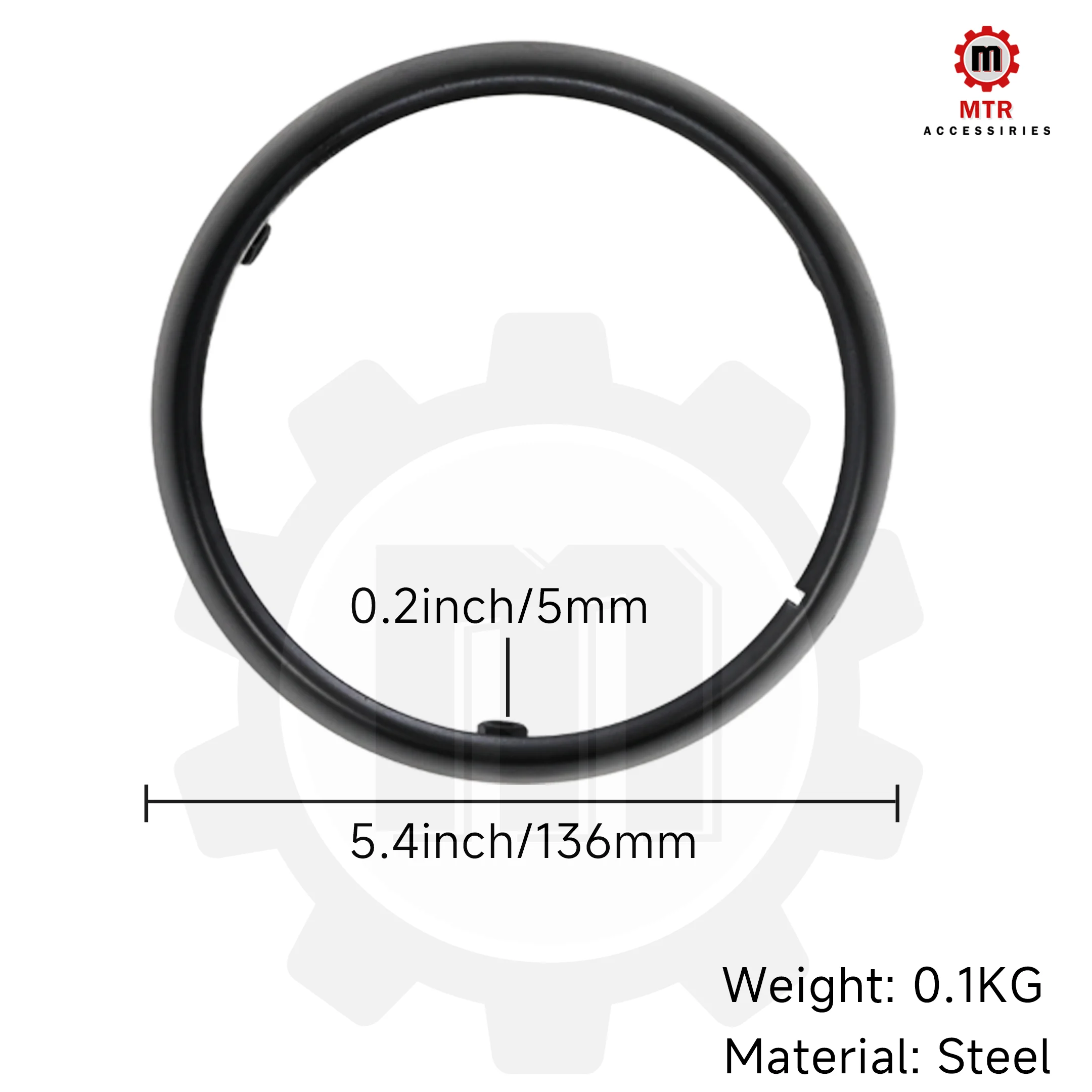 DAX Black Light Shell Ring CT70 ST70 Headlight Shell Ring Front Light DAX Parts for DAX Bike CT70 ST70 Bike