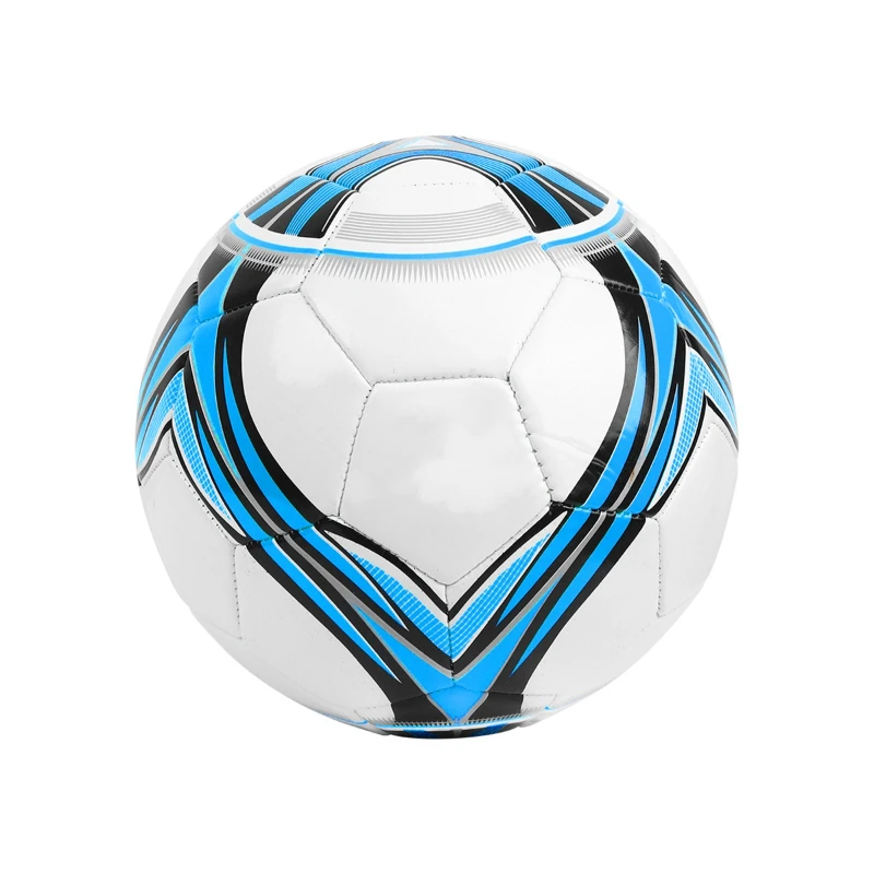 Adult machine sewn PVC armor blue wear-resistant and explosion-proof thickened soft leather for size 5 football, not damaging fe