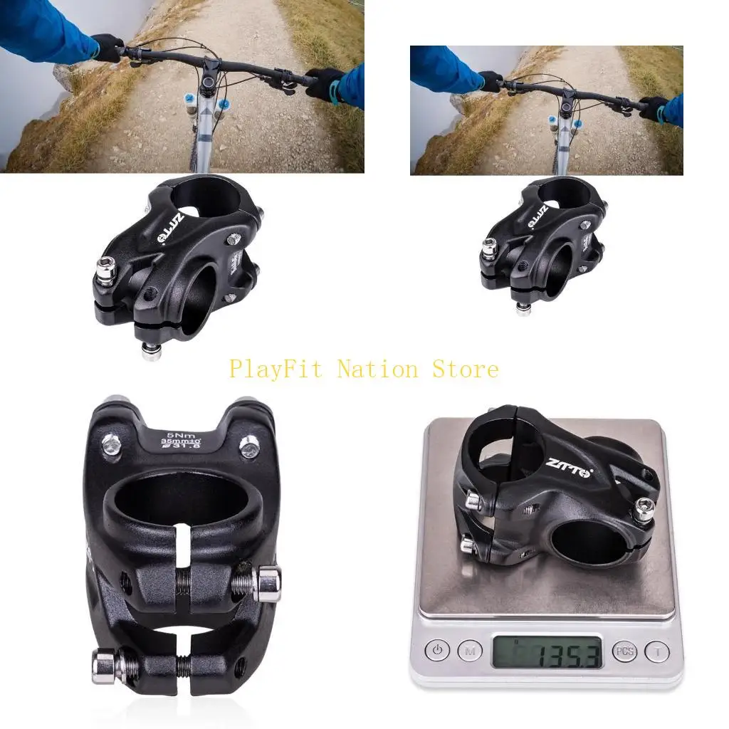 

242F Aluminum Alloy Stem MTB 35mm High Strength Stem Short Handlebar Stem Black