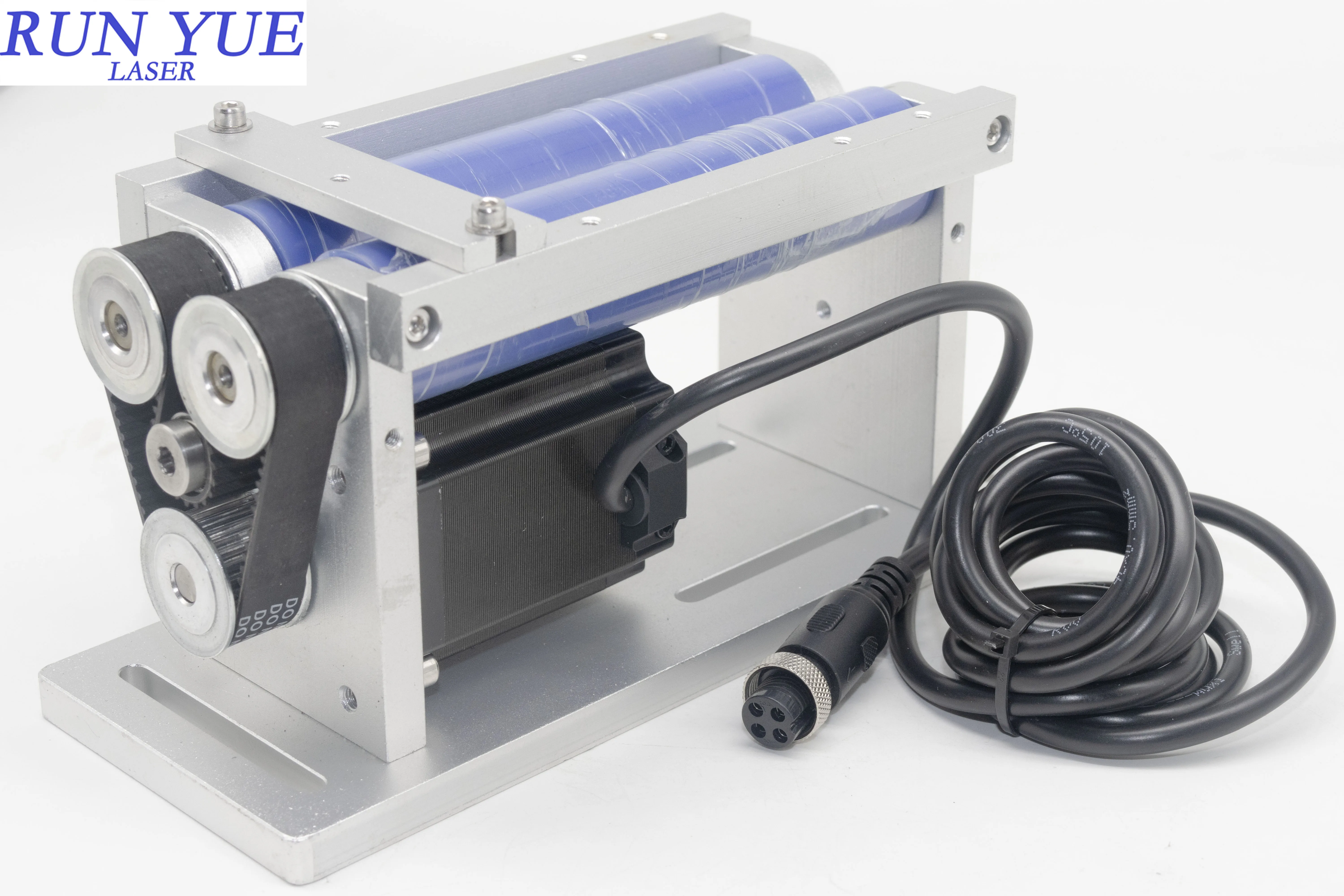 Run Yue Mini fixation rotative à rouleau en caoutchouc pour Machine de marquage de gravure Laser CNC |   Conception réglable, fourniture directe d'usine