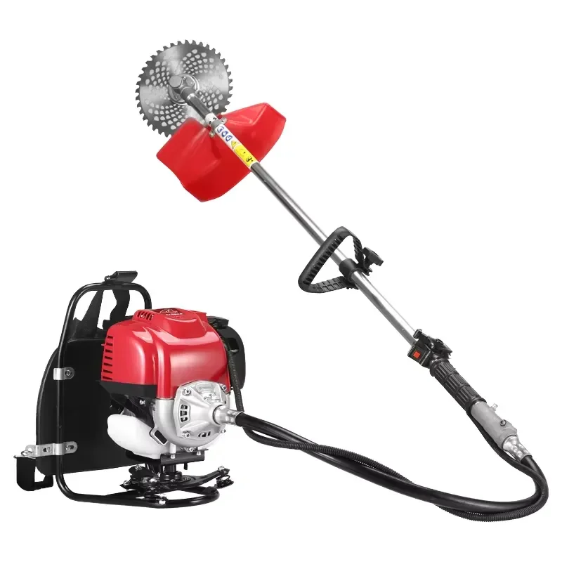 Multifunctional 4-Stroke Backpack Garden Tool 52cc Petrol String Trimmer Weeder Rotary Tiller Brush Cutter for All Models