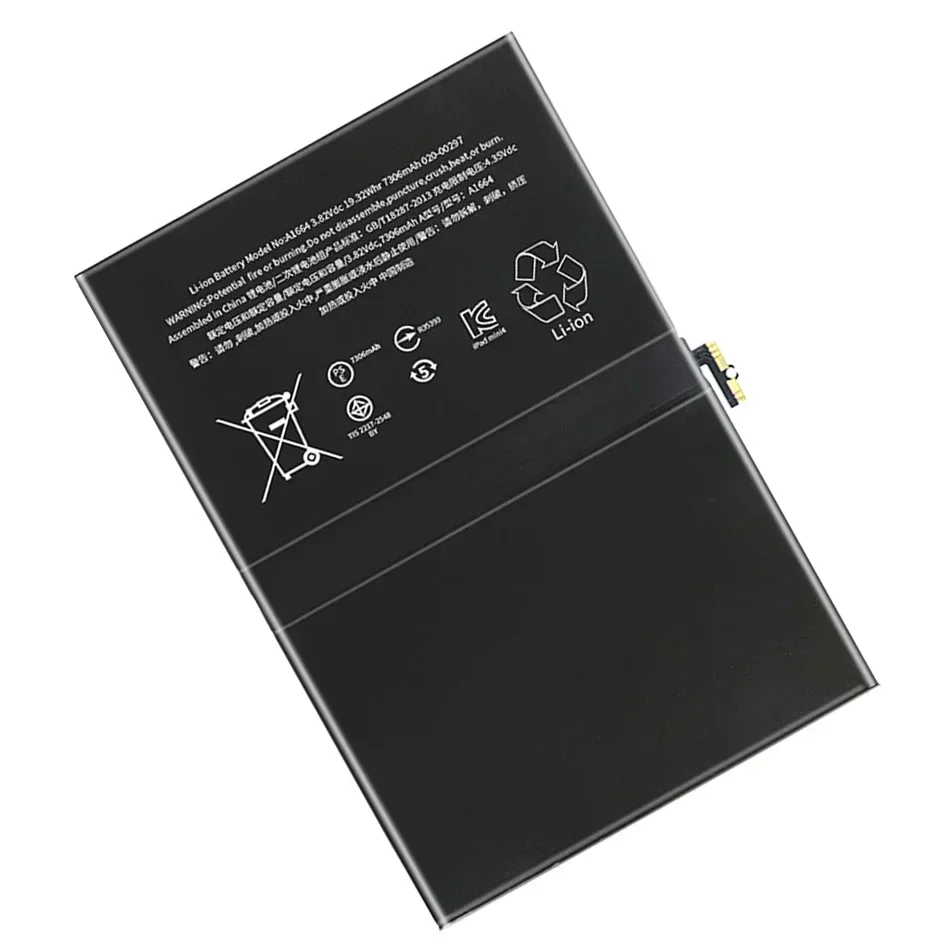 7306mAh Rechargeable Tablet Battery For Apple iPad Pro 9.7 Pro9.7 A1673 A1674 A1675 Portable Battery