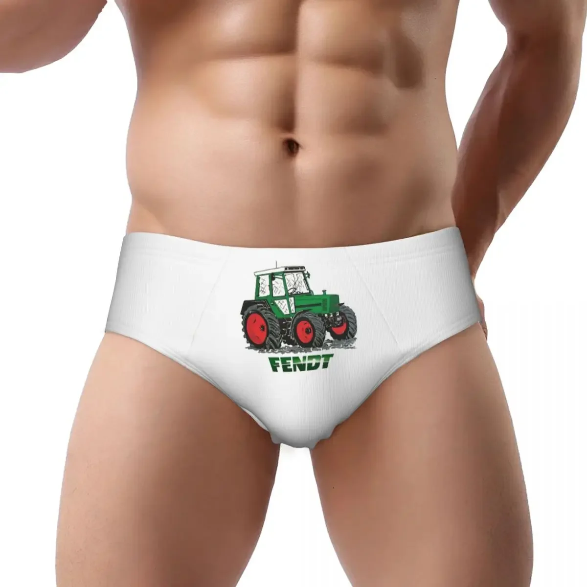 Fendt Green Male Triangle Panties Comfortable Boxer Underpants Short Underwear for Homme Man Boyfriend Gifts