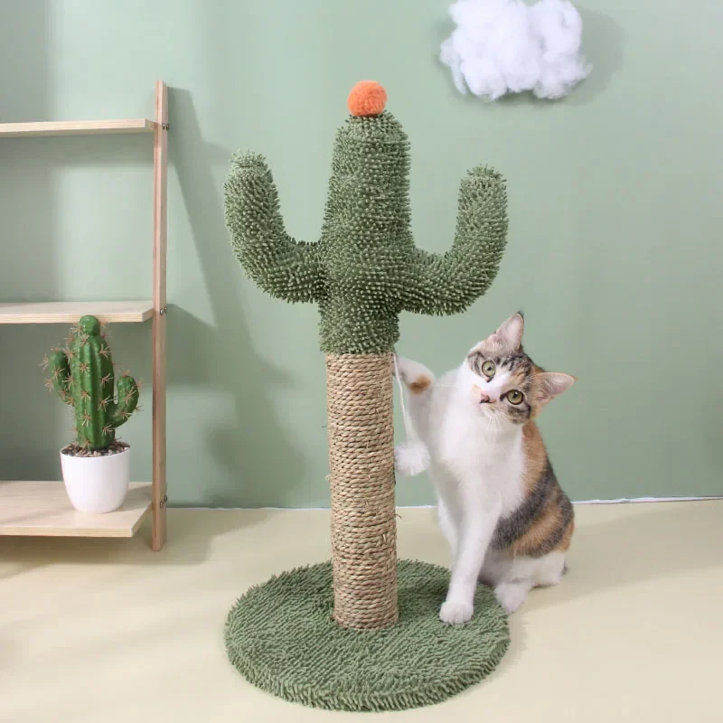 Cat Climbing Frame Cat Claw Board Toy Cactus Floor-standing Integrated Wear-resistant Bracket Indoor Boredom-relieving Pet Toy