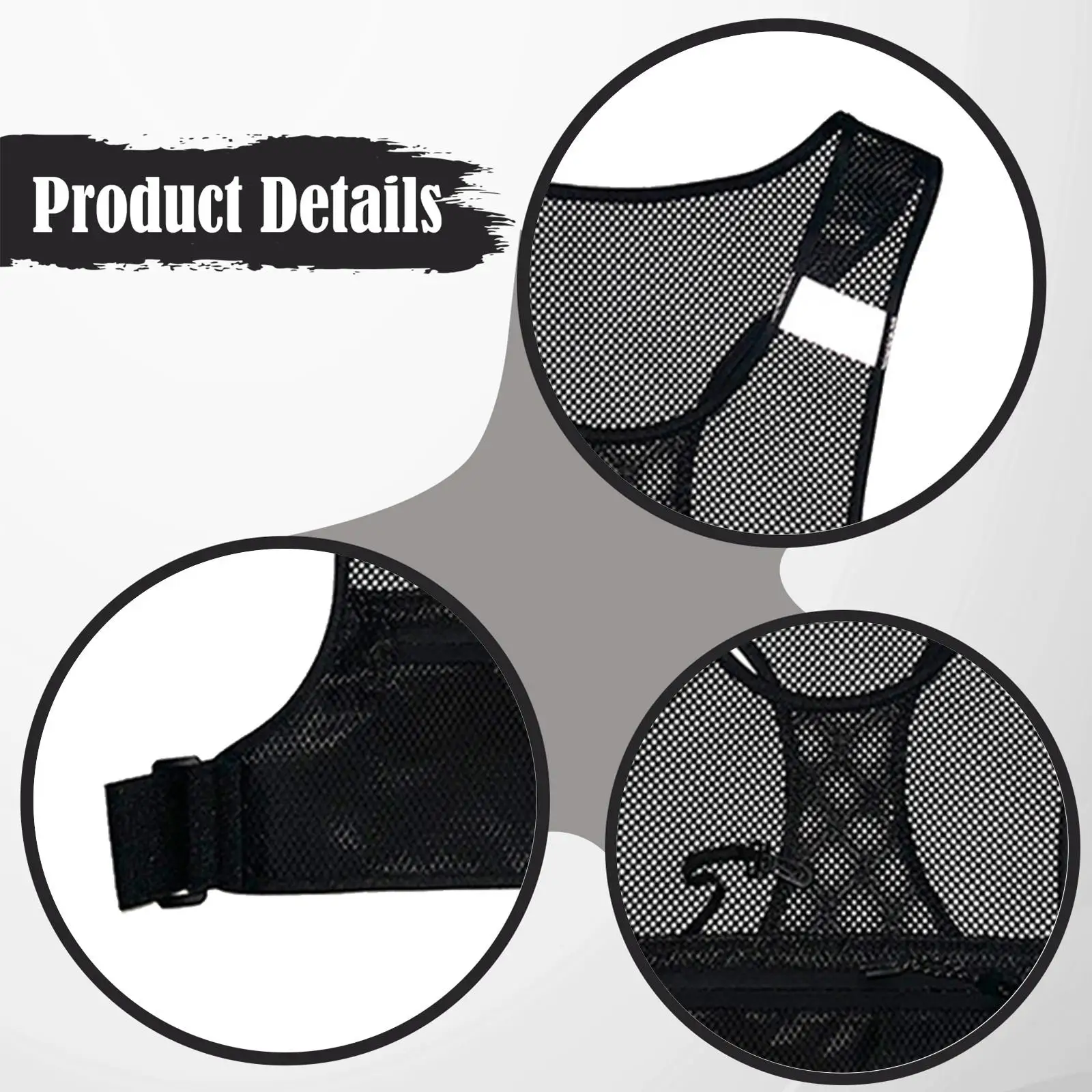 

Outdoor Running Vest Breathable Quick Dry Reflective Safety Sports Gear with Adjustable Fit for Cycling Hiking Gym Training