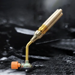 Welding Torch Flame Gun Gas Burner, Blower Gas Torch Brazing Pure Copper Kitchen Cooking, Barbecue, Auto Ignition Gun, Baking To