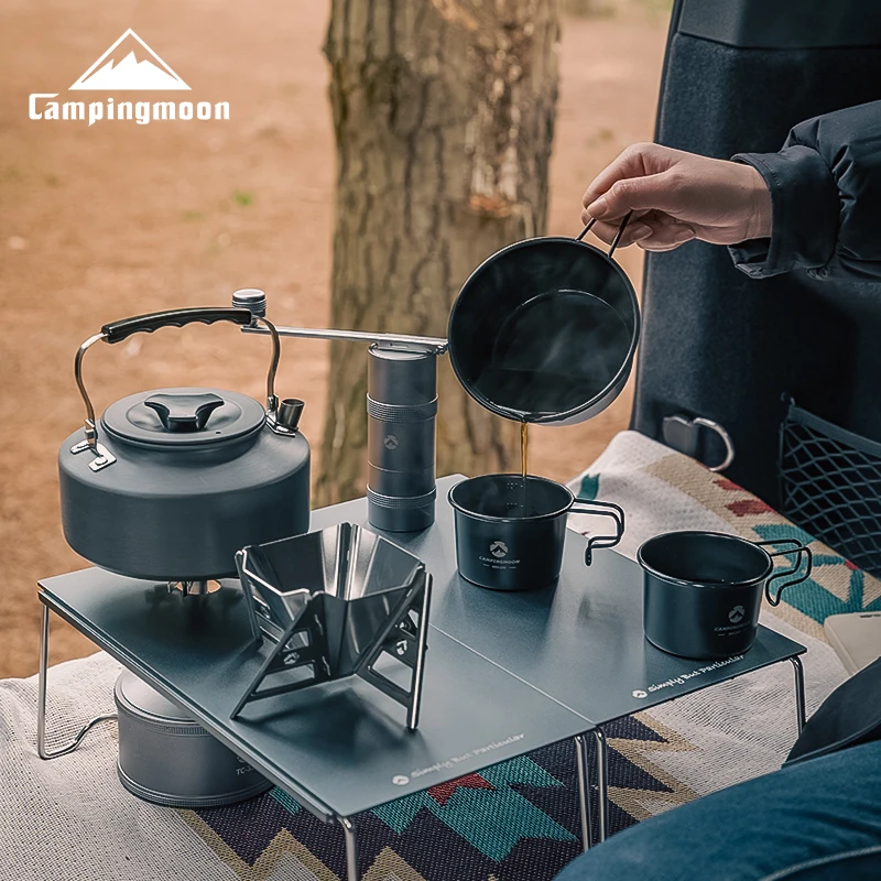 

CAMPINGMOON CC-115 Ручная кофемолка из нержавеющей стали Открытый Кемпинг Мельница для заваривания Маленькая ручная кофемолка