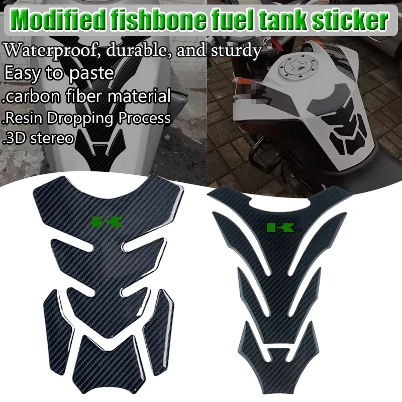 Motorcycle Tank Pad Protector Decal Stickers Case For Ka@&wasaki NINJA400/500/650 H2 Z500 Z650 Z750 Z800 Z900 Z1000/SX VERSYS