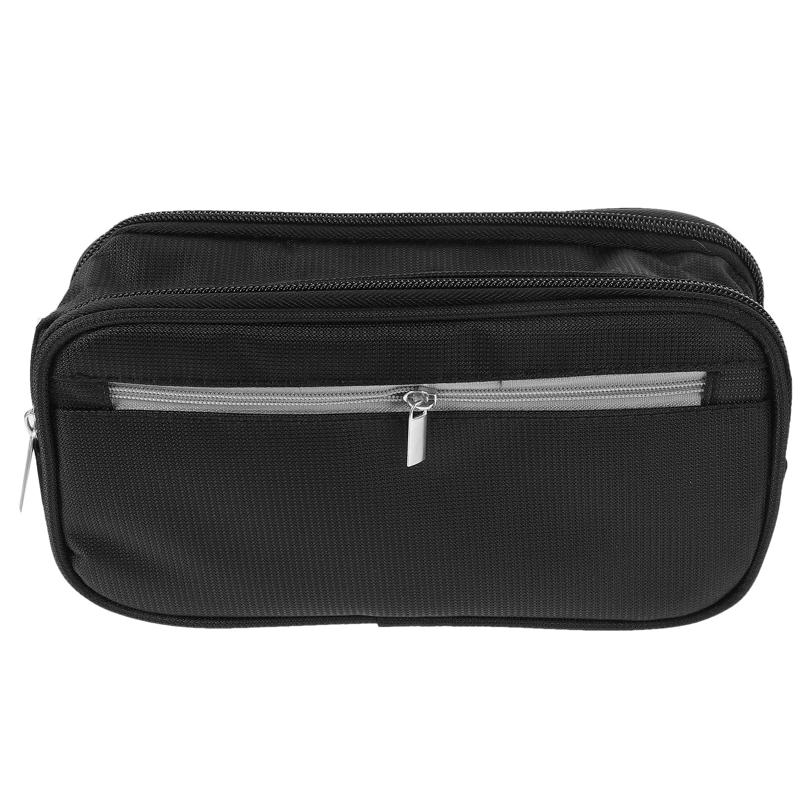 Large Capacity Three-Layer Pencil Bag Portable Zipper Pen Pouch for Students School Supplies Storage Lightweight Wear-Resistant