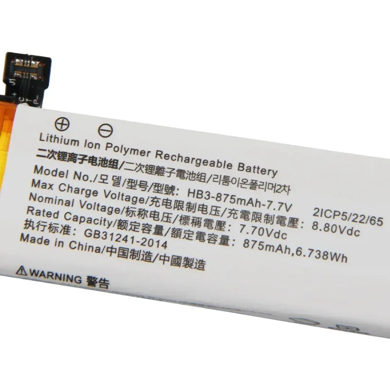 New HB3 875mAh High Quality Replacement Battery  for DJI Osmo Pocket Osmo Pocket II Osmo Pocket 1 2 Rechargeable Battery