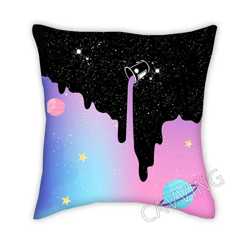 Pouring Milk Star  3D Printed Polyester Decorative Pillowcases Throw Pillow Cover Square Zipper Cases Fans Gifts Home Decor