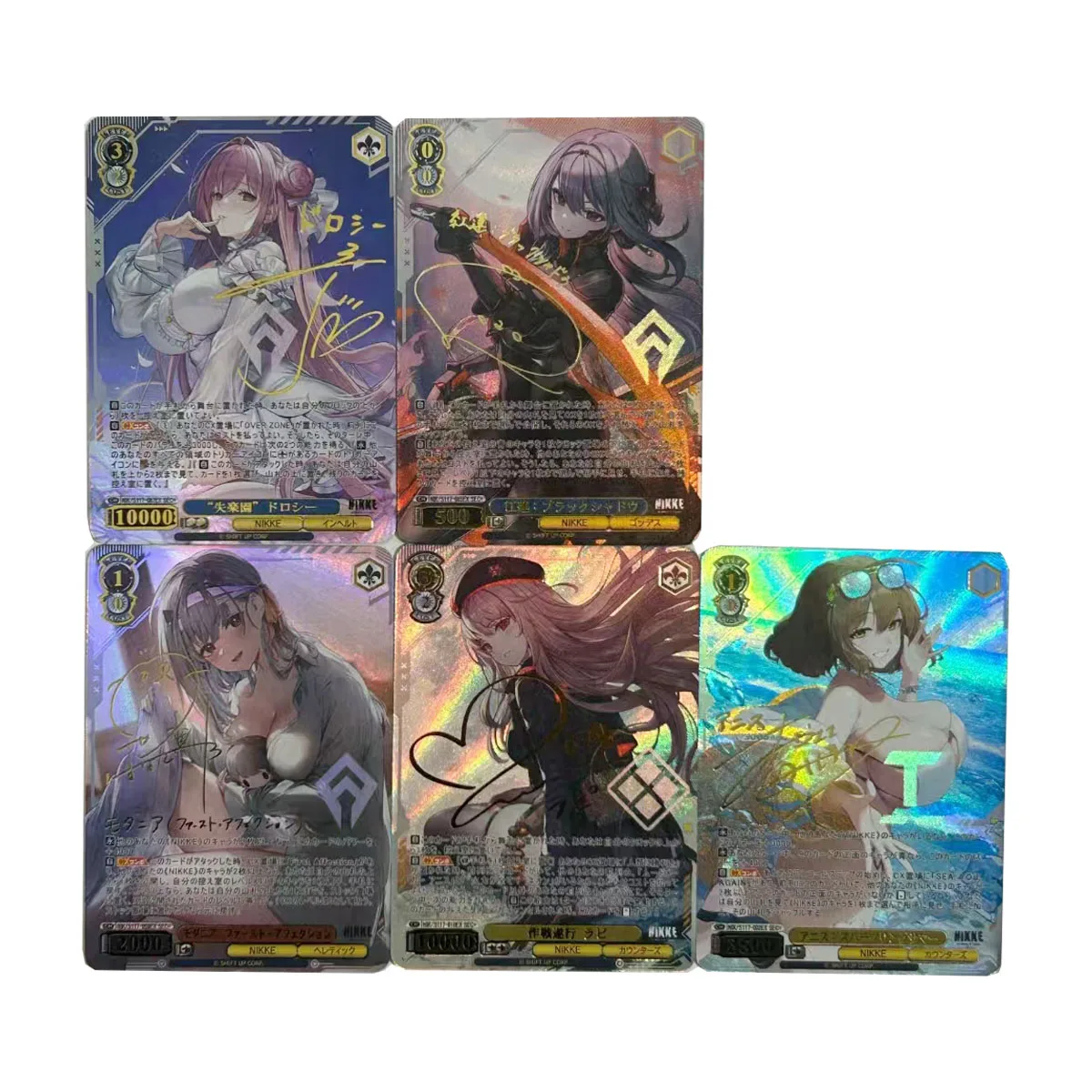 63X88Mm 9Pcs/set Diy Nikke the Goddess of Victory Mao Ssp Collection Card Hot Stamping Signature Card Anime Card Gift Toys