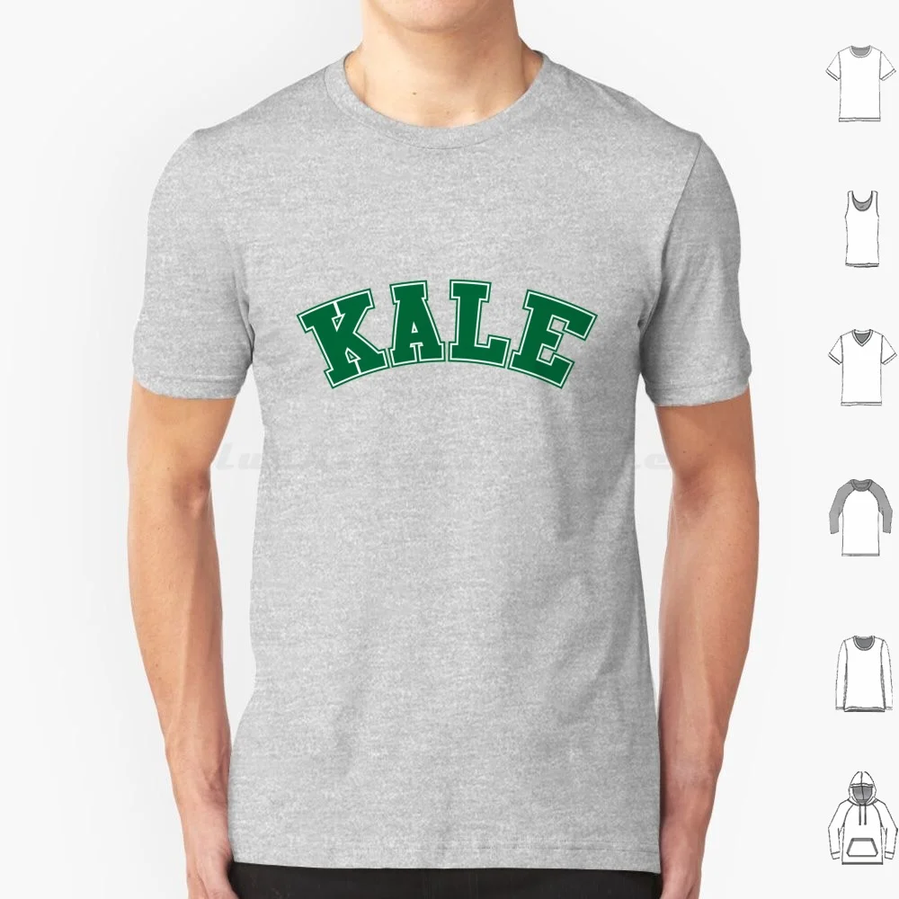 Camiseta Kale de talla grande, 100% algodón, Kale Cale, comida vegana, alimentos, plantas, verdes, cuello saludable