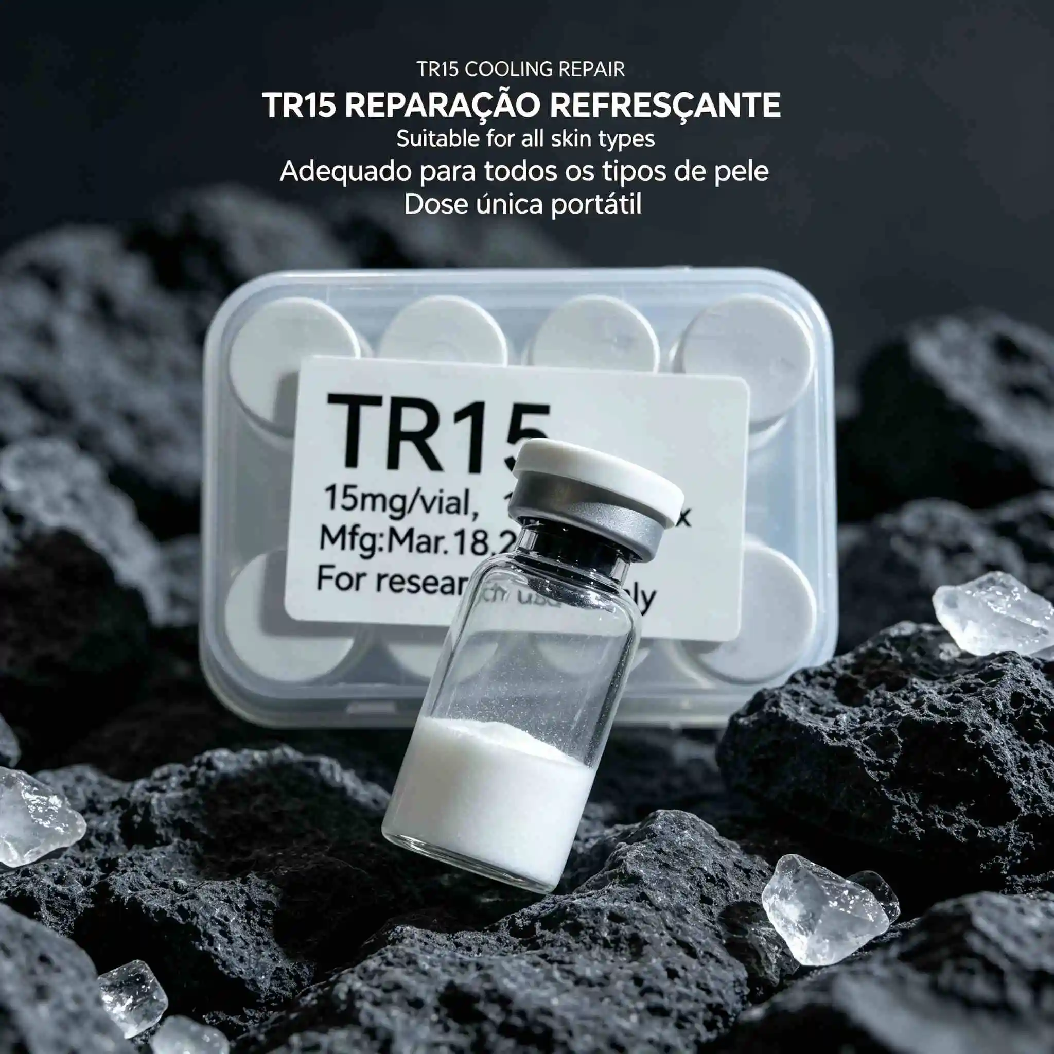 High Purity Lyophilized Powder Vials,Hydrating Facial Essence,Nourishing,Random Cap Colors,Date Subject to Actual Goods