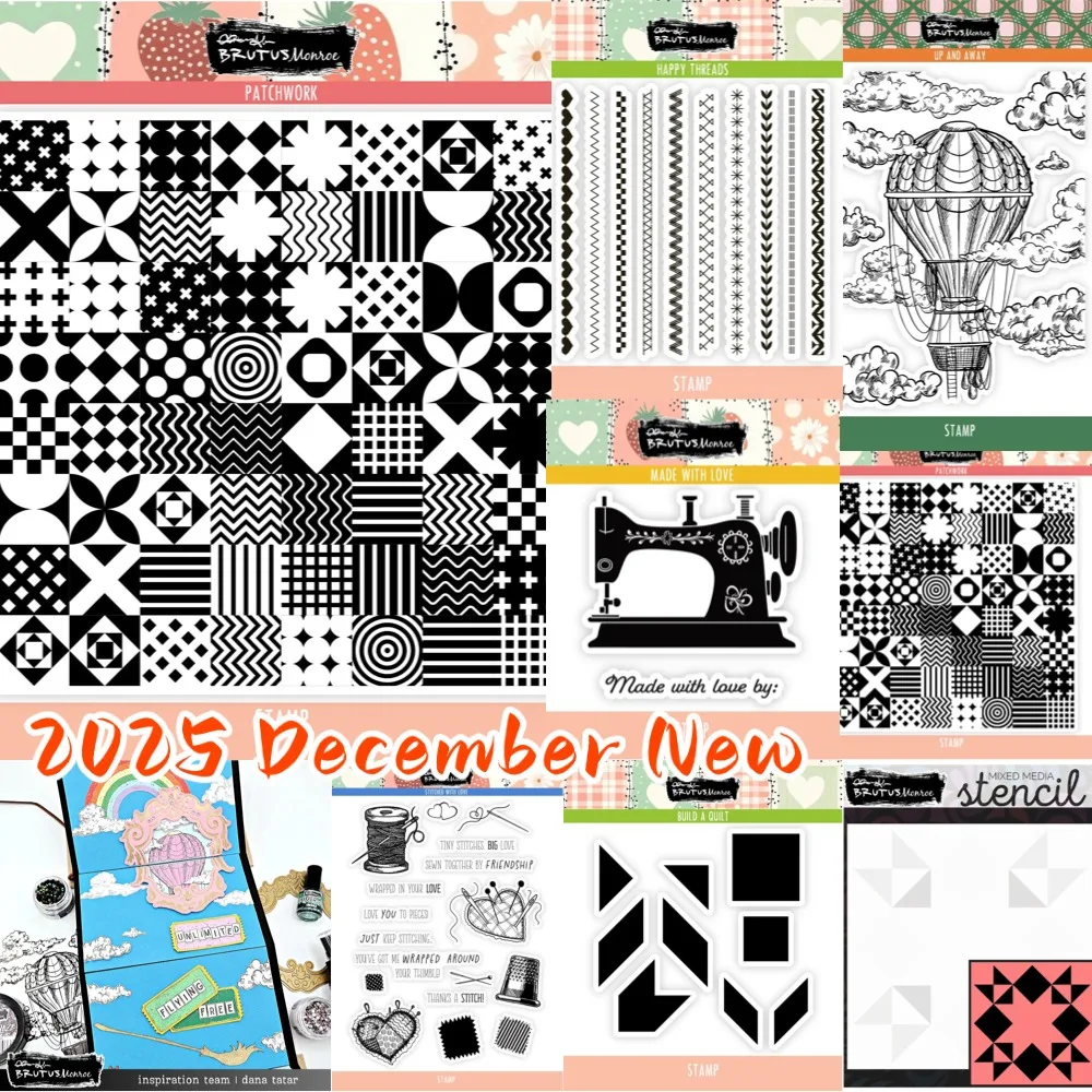 

Stamps Scrapbook Diary Decoration Stencil Embossing Template DIY Stitched with Love Clear Stamps bru3024 Greeting Card Handmade