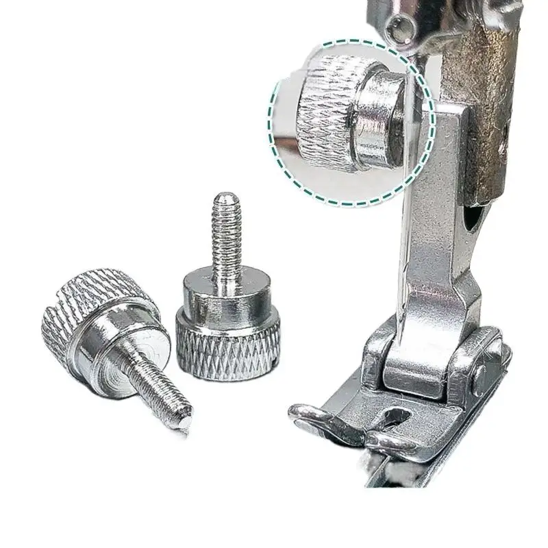 5/10PCS Quick Hand-Tightening Presser Foot Screws Universal Durable Replacement Parts for Flat Sewing Machines
