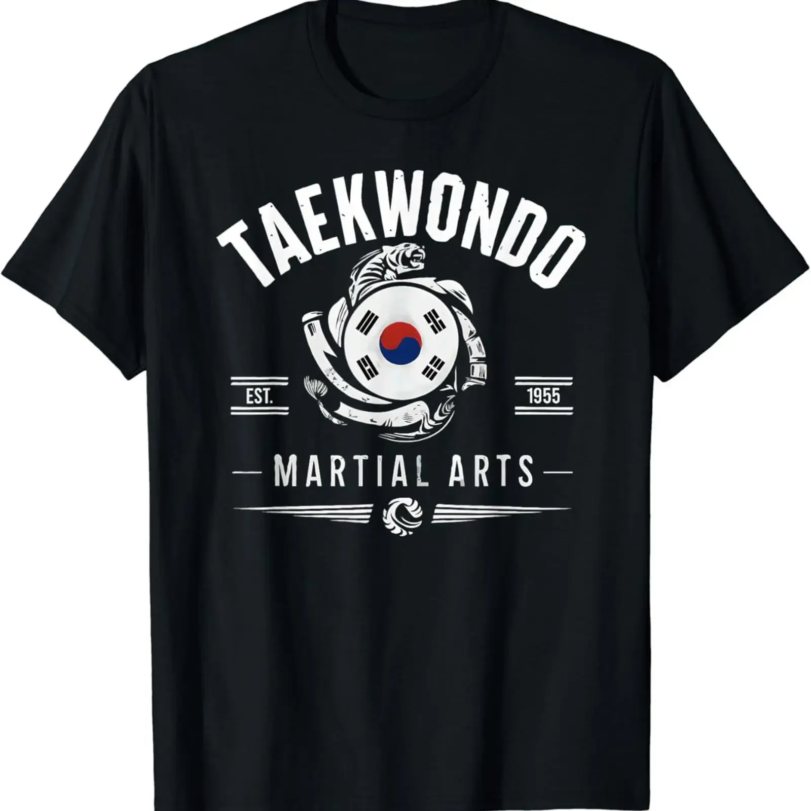 NEW LIMITED Taekwondo Established 1955 Korean Tae Kwon Do Martial T Shirt S 3XL vintage Washed Unisex Soft graphic Stretched