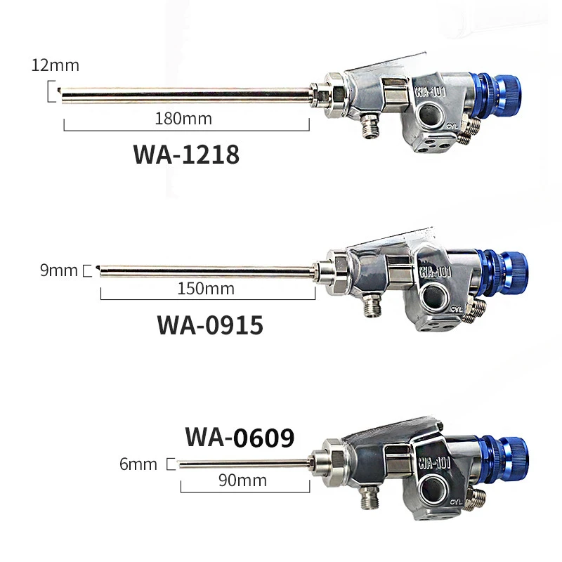 WA-1218 automatic spray gun 0915 angled long tube 0609 direct spray long rod paint spray gun