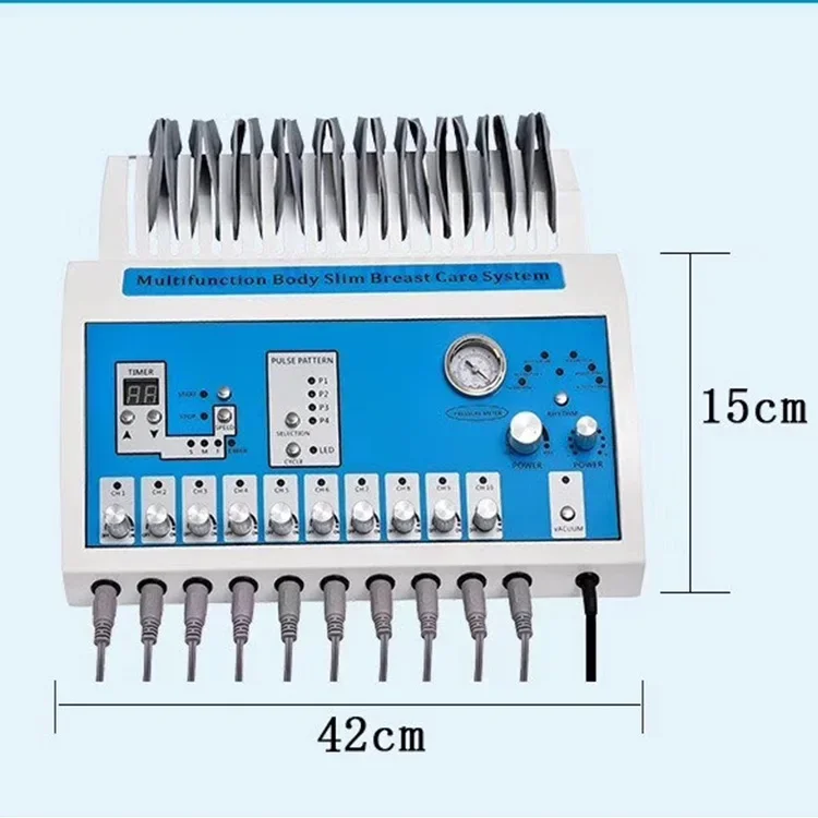 Heat EMS Machine with Russian Wave Electric Muscle Stimulation Vacuum Massage for Body Shaping Home & Salon Use