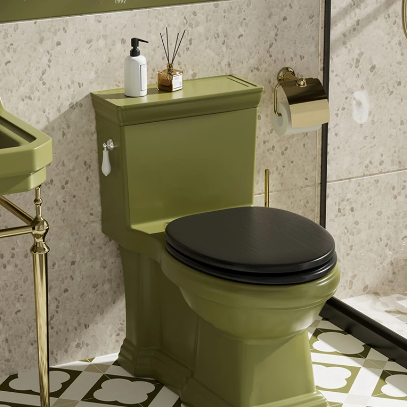 Kolen grass green retro toilet American toilet siphon toilet personality creative classical household toilet