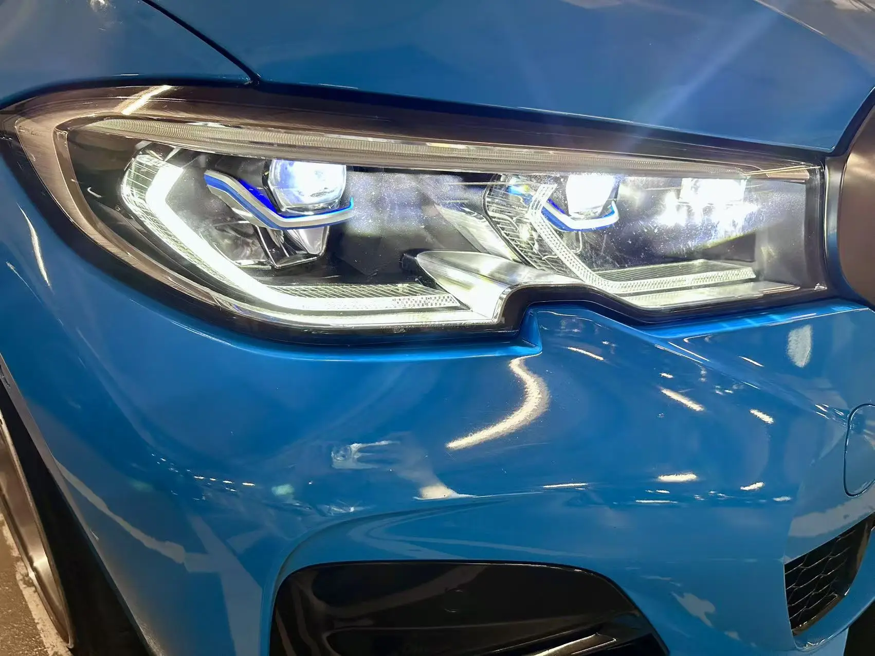 FOR BMW 3 Series G20 Pre‑LCI Adaptive LED Headlights Dual Color DRL CSL Yellow White Daytime Running Lights LED Module Board view 2