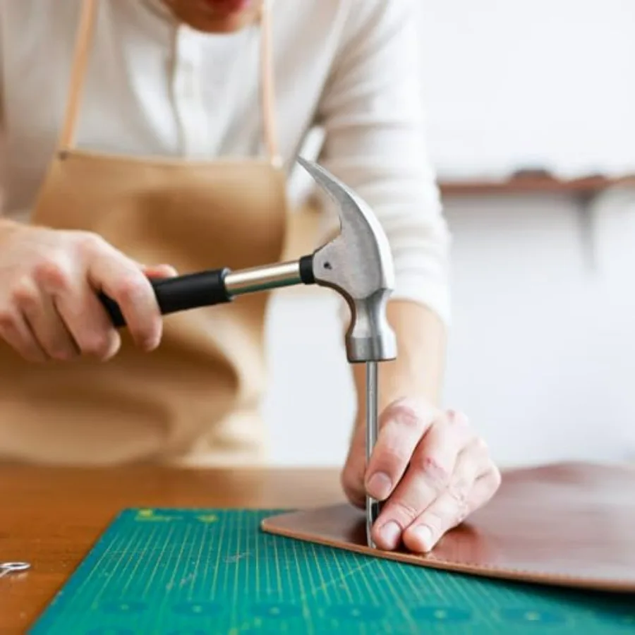 8 Size Oval Hole Punch for Leather 2mm5mm Leather Craft Punch Tools Set Hollow Punching Oval Belt Hole Cutter Tool for Watch Ba