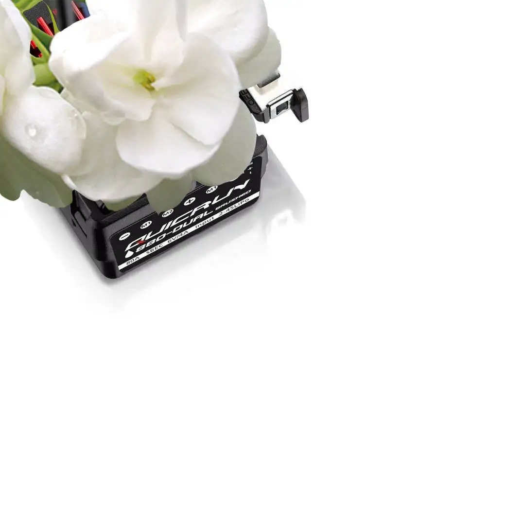 Original HobbyWing QuicRun 0880-Dual Motor Brushed ESC, Supports LED Programming Card, Suitable for Various 1/10 and 1/8 Vehicle