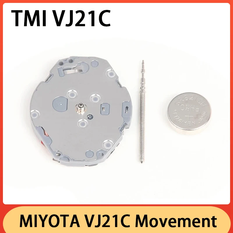 New Original Japan TMI VJ21 Movement VJ21C Quartz Movement 3 Hands Watch Movement Parts Parts Stable Quality