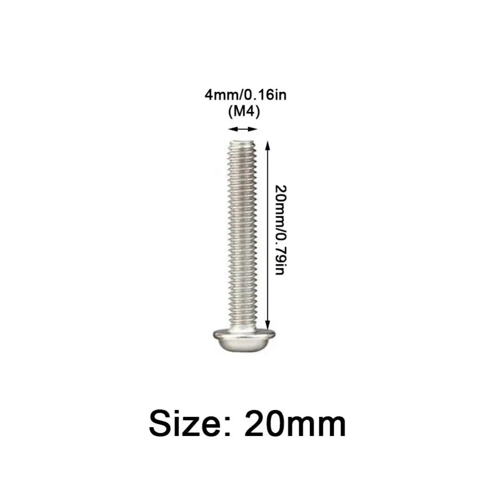 1 Stuks M4 Ronde Kop Schroef Pwm Schroeven Pan Wasmachine Rvs Cross Schroef M4 Ronde Kop Schroef Schroef Bout