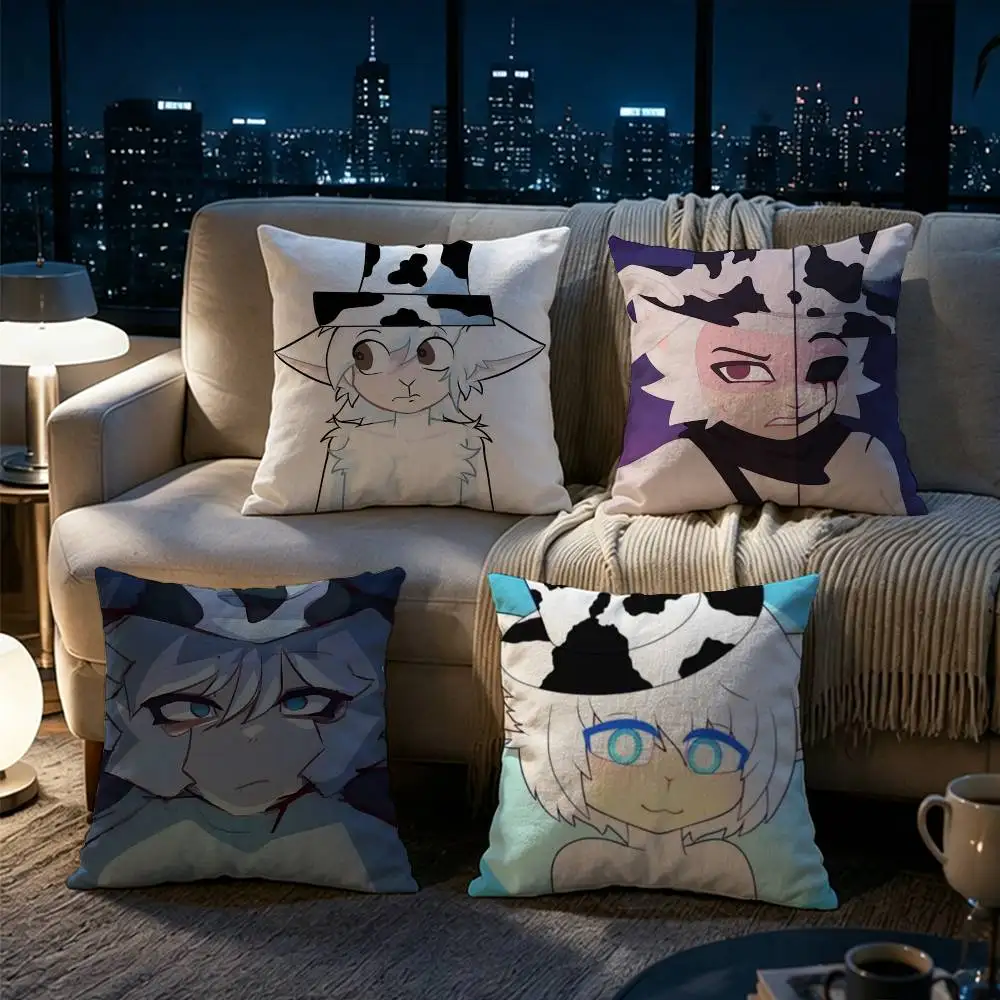 Slendytubbies 3 Guardian Double-sided printed pillow cover Solid color minimalist pillowcase, fits all bedroom styles
