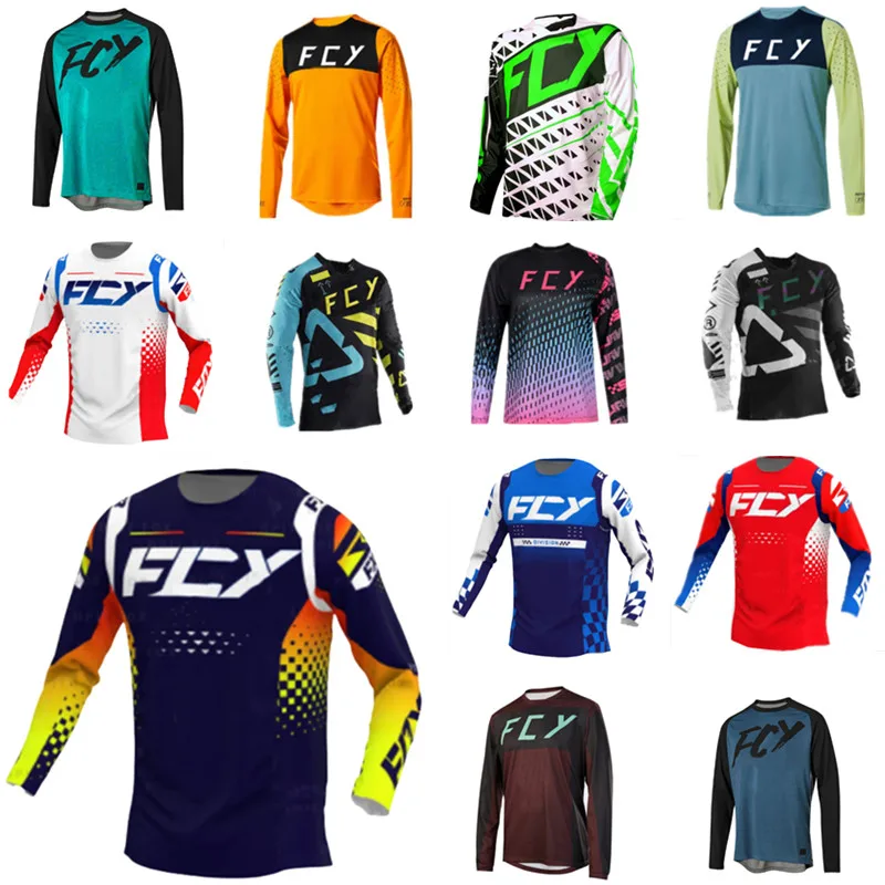 2024 AykwFox Mtb Jersey Downhill Camiseta De Motocross Enduro Maillot Hombre Cycling Jersey Men Bike Shirts Mtb Bmx T-shirt