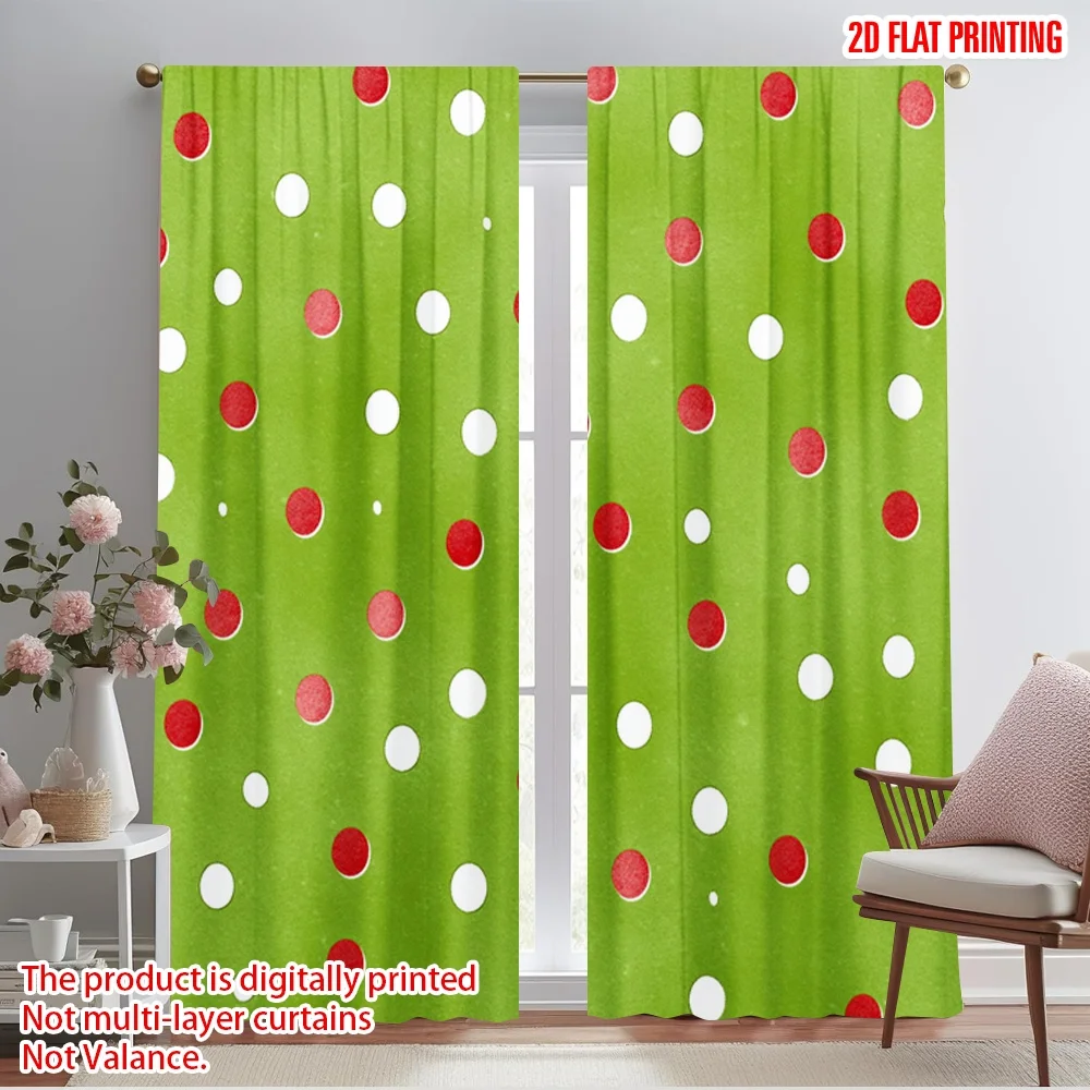 2pcs,2D plane printing Curtain Popular Cute Penguin Versatile Durable Polyester (without rod) Versatile All Ldeal for Kitchen,