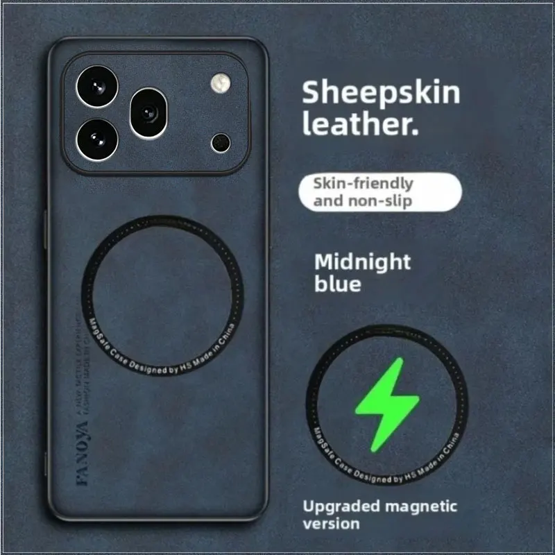 Cases For Honor 600 600Pro Sheepskin Leather Shockproof Case