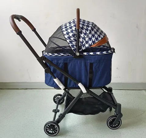 

Latest Style Small Pet Stroller With Breathable Mesh That Can Be Opened Front and Back Suitable for Small Pets Around 20kg