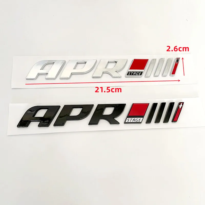 3D ABS APR Logo Letters Car Trunk Badge Decal For Audi A4 A5 S4 B8 A3 A7 Golf GTI MK4 6 7 MK6 APR Emblem Sticker Accessories