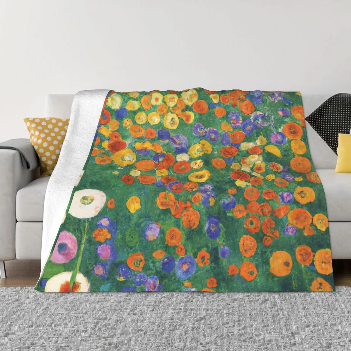 

Gustav Klimt Flower Garden Throw Blanket For Baby Decorative Throw christmas decoration Blankets