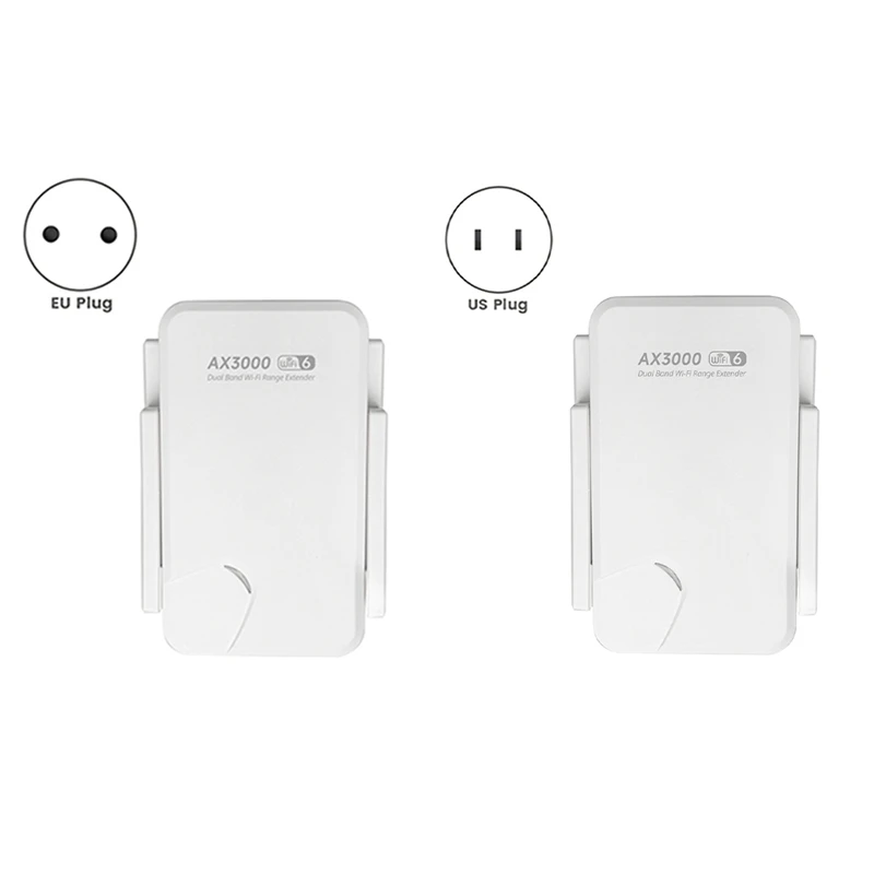 3000Mbps Wifi 6 Repeater Dual Band 2.4G&5Ghz Wireless Extender For Enhanced Home Office Wi-Fi Coverage