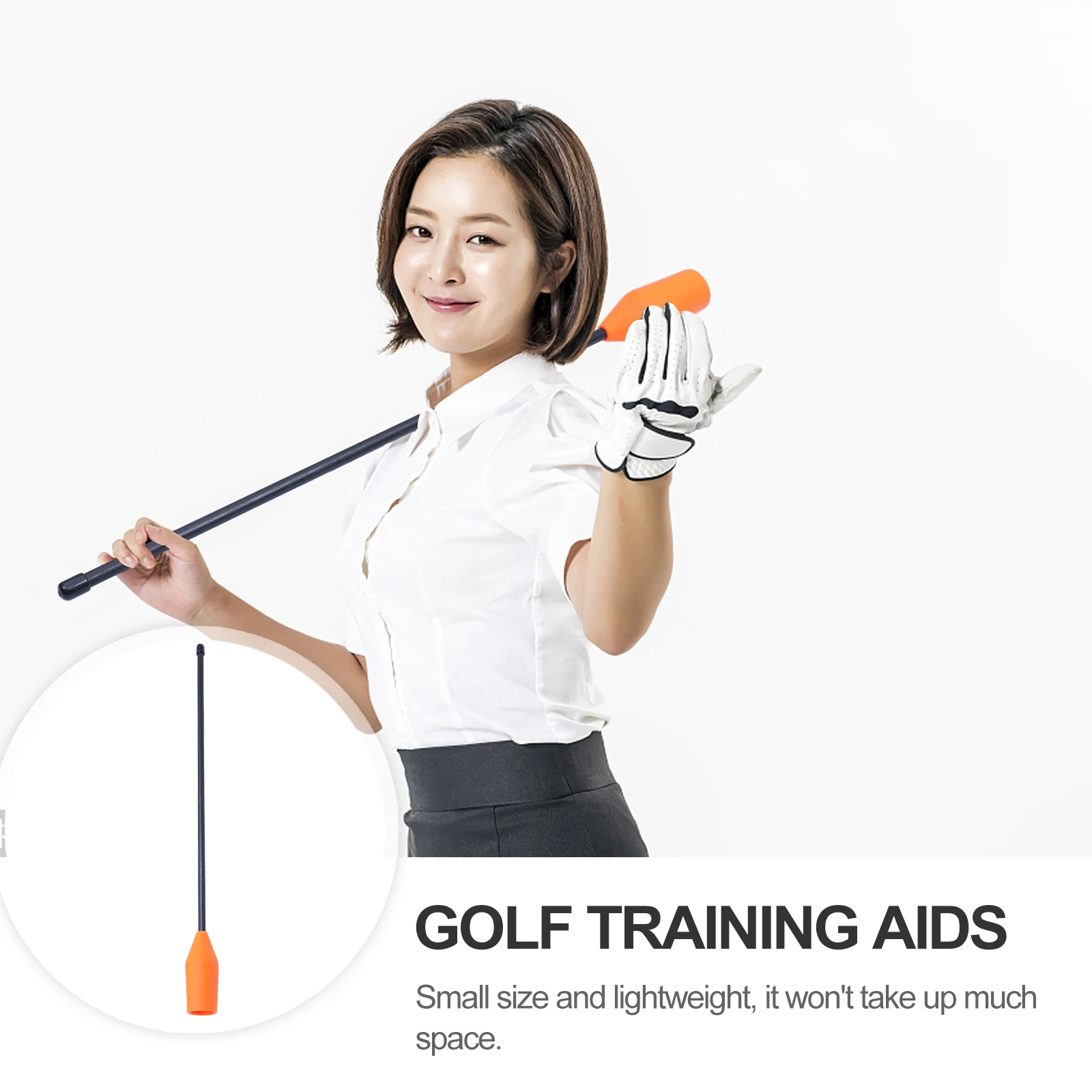 

Portable Chipping Exerciser Man Golf Swing Training Rod Glassfiber Alignment Practice Rods