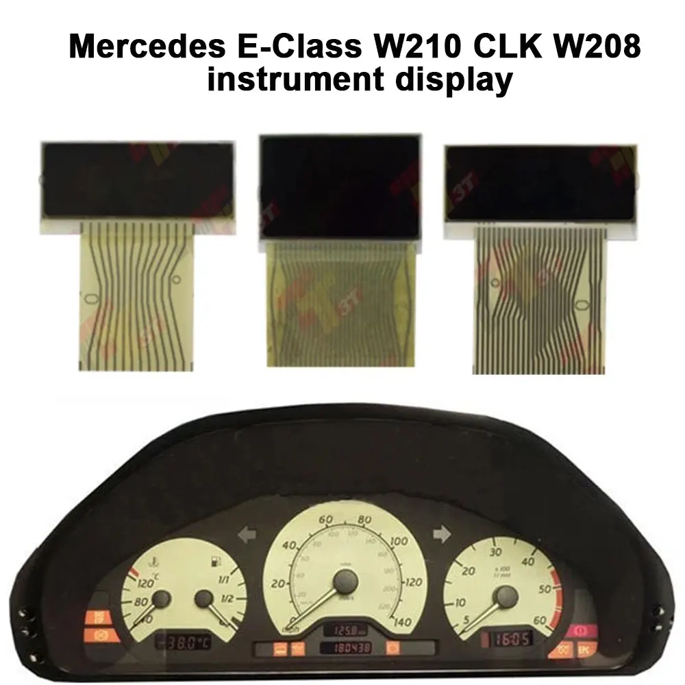 

Dashboard Mercedes E-Class W210 CLK W208 instrument Mid display+Left and right display