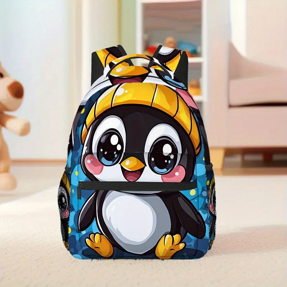 1pc Soccer Penguin Backpack Trendy and Practical Perfect for Shopping Travel and Short Trips for Teenager
