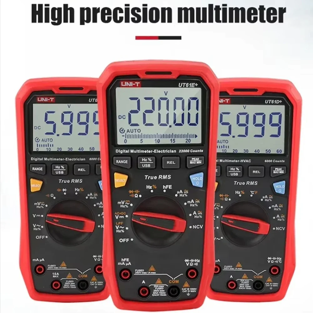 UNI-T UT61D+ Plus Multimeter Analog Digital Electrical Tester 22000 Counts Ammeter Voltmeter Professional Multi Meter