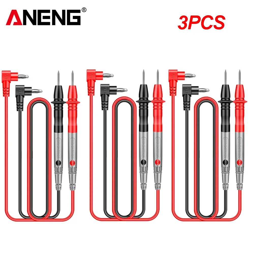 ANENG PT840 3PCS Multimeter Test Leads Probes 1000V 10A CAT III PVC Brass Universal Test Pen Cable For  Multimeter Measure Tool