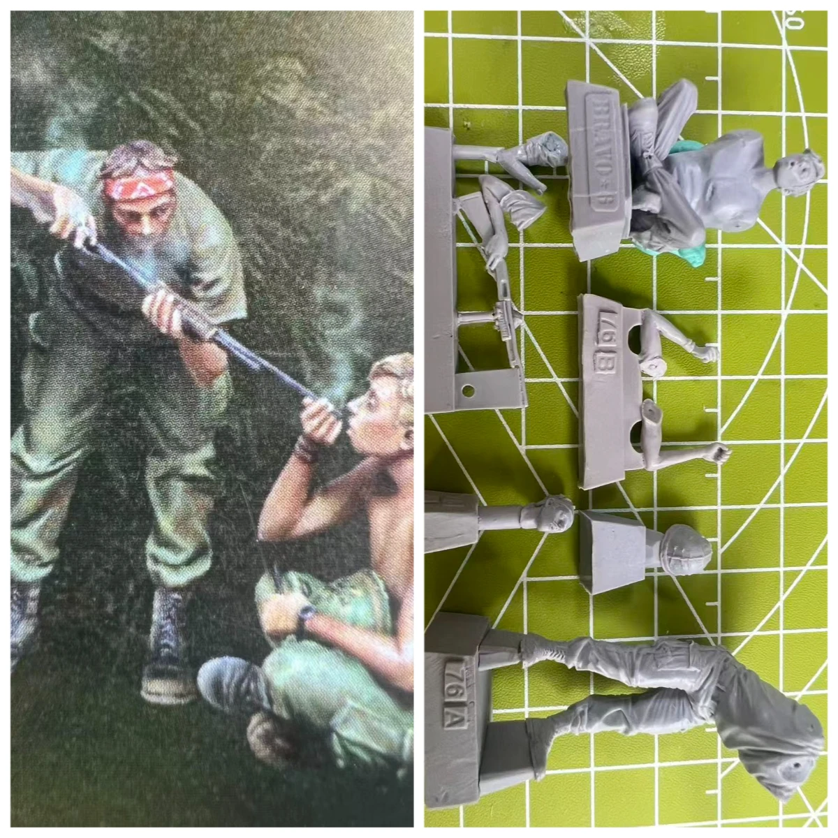 

1: 35 Casting Resin Model US Geological Survey Soldier Scene Model Toy Unpainted
