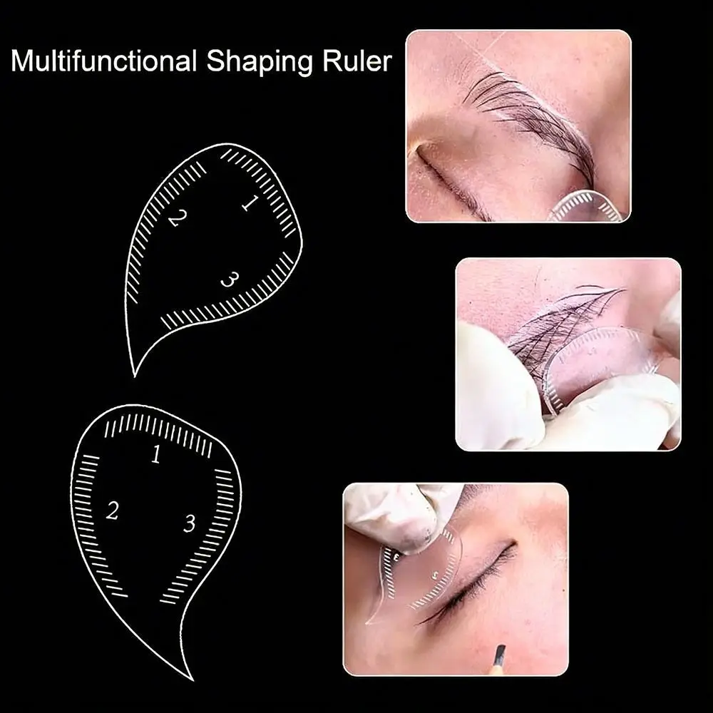New Fast Drawing Brow Mapping Ruler Reusable Shaping 1 Minute Brow Shaping Ruler Drawing Eyebrow Desgin Ruler Supplies
