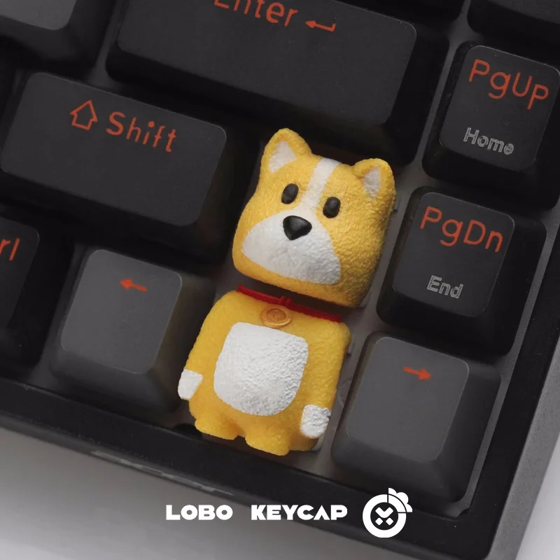 Keycap hewan pesta kustom topi Keyboard lucu arah Resin proses tutup kunci Keyboard mekanik hadiah Aksesori game