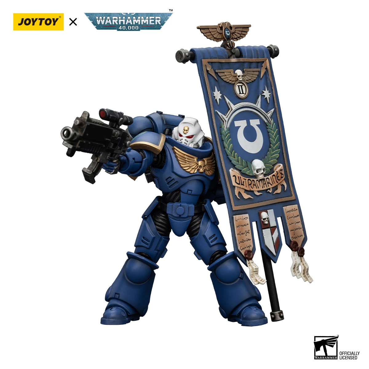 Warhammer 40K JOYTOY Ultramarines Heroes of The Chapter 3 przedmioty Posca figurka Castor Model ruchome zabawki kolekcja Erastus